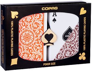 Copag 1546 Elite Playing Cards Orange/Brown
